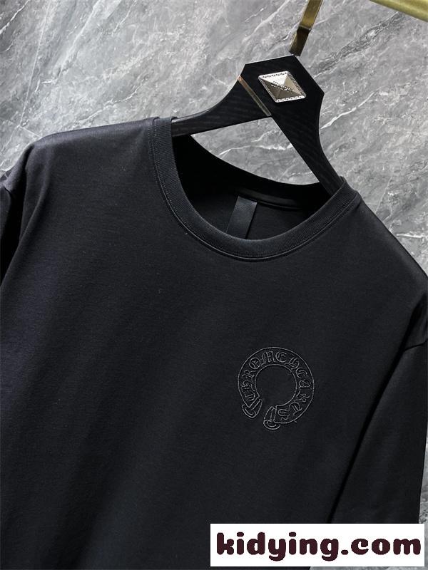 CHROME HEARTS クロムハーツ コピー ビッグクロスエンボス オーバーフィット 半袖Tシャツ-3