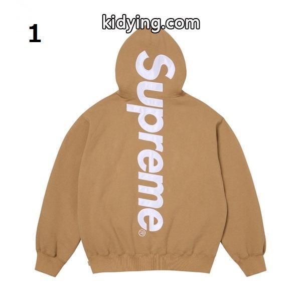 11色対応❤2026人気❤ Supreme  Satin Appliqué Hooded Sweatshirtシュプリームパーカーコピー-0