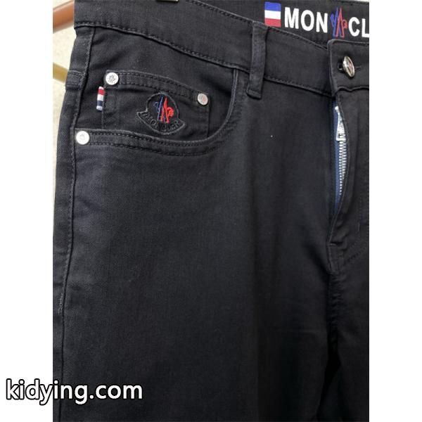 トレンド ブラック デニムパンツ シンプル デイリー着用 MONCLER モンクレール 偽物-5