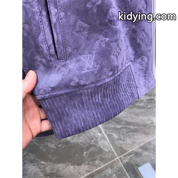 LV 2026春夏SS MONOGRAM ☆☆ルイヴィトンジャケットコピースタイリッシュ☆パープル色-5