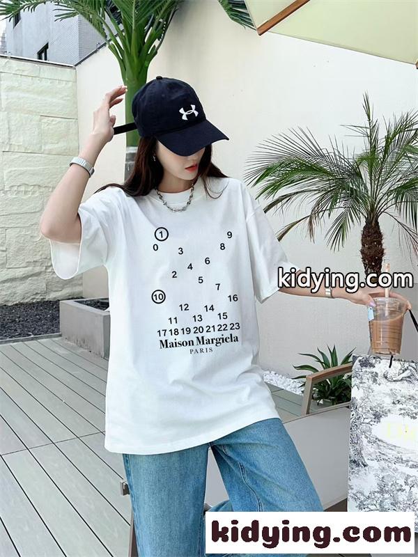 ナンバーロゴプリント ミニマルモード 人気 Maison Margiela メゾンマルジェラ コピー Tシャツ メンズ レディース-13