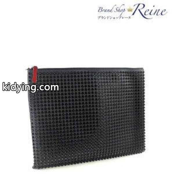 クリスチャンルブタン（Christian Louboutin） Peter Pouch スパイクスタッズ クラッチ バッグ新品 通販 ショッピング-0