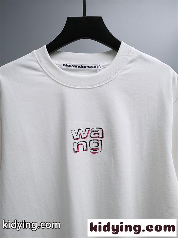 アレキサンダーワン コピー 半袖Tシャツ ミニロゴ刺繍 シンプル上品 ストリート映え Alexander wang ゆったり-3