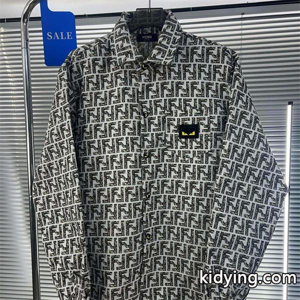 FENDI フェンディ コピー 2025秋冬注目・柔らかフィット FF総柄 デニムジャケット 人気-0