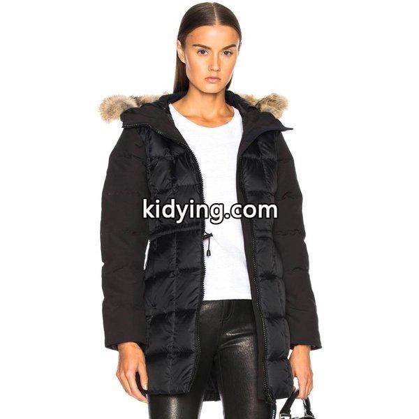 カナダグース レディース コート アウター Beechwood Parka With Coyote Fur Black :hs-cgoowo37-00e:フェルマート fermart 1号店 - 通販ショッピング-0