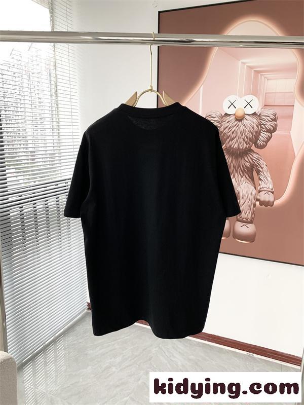 ヴェルサーチ コピー ストリート風 ラビットキャラ プリント 半袖Tシャツ ブラック ホワイト対応 ゆったりシルエット カジュアル人気-3