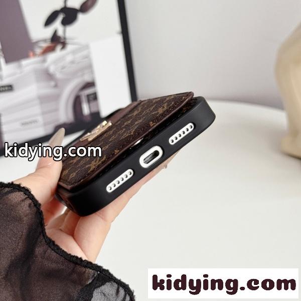 LOUIS VUITTON 激安 ルイ・ヴィトン iPhoneケース カードケース一体型 モノグラム メタルロゴ 収納力抜群 人気アイテム-12
