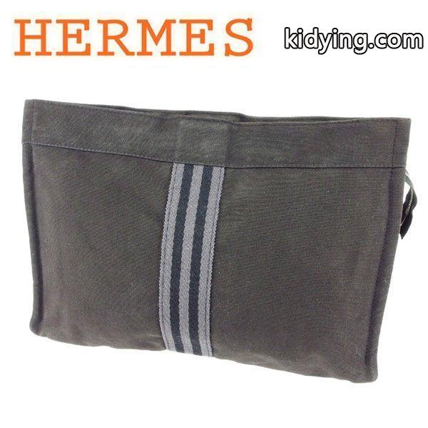 エルメス Hermes バッグ クラッチバッグ フールトゥ ブラック グレー 灰色 レディース メンズ Bag 通販 ショッピング-0