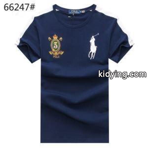 2018シーズン限定お買い得！POLO RALPH LAURENポロ ラルフローレンＴシャツコピー刺繍ワッペン付きビジネス用メンズクルーネック半袖トップス-1