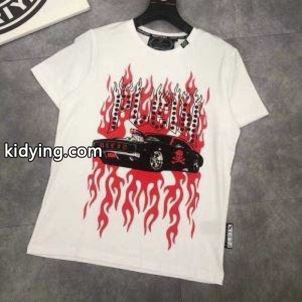半袖Tシャツ 大人のため上品 フィリッププレイン PHILIPP PLEIN 2019年トレンド情報 抜群なブランドプリント_フィリッププレイン PHILIPP PLEIN_ブランド コピー 激安(日本最大級)-1