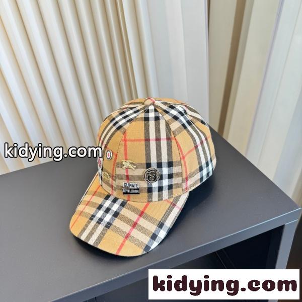 2026新作 BURBERRY 激安 バーバリー ヴィンテージチェック ベースボールキャップ ロゴワッペン キャップ UV対策 帽子-2