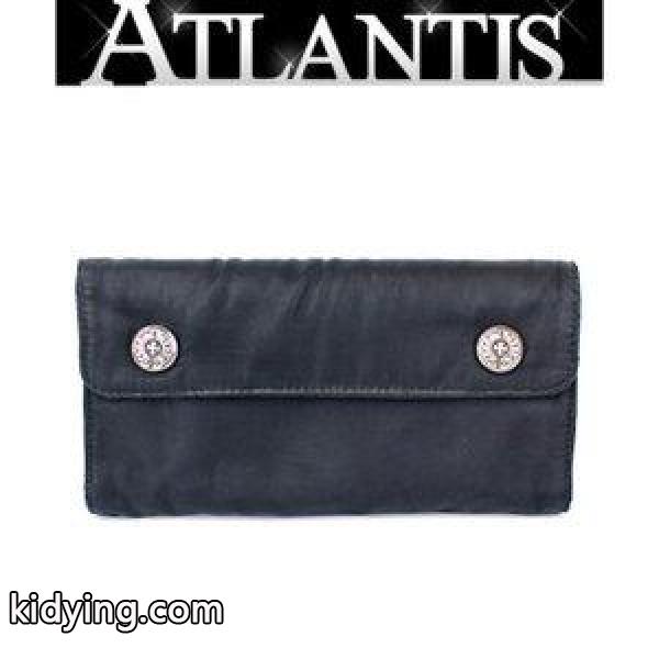 CHROME HEARTS 銀座 クロムハーツ ウェーブウォレット ナイロン ホースシューボタン 三つ折 長財布 :075089:atlantis - 通販ショッピング-0