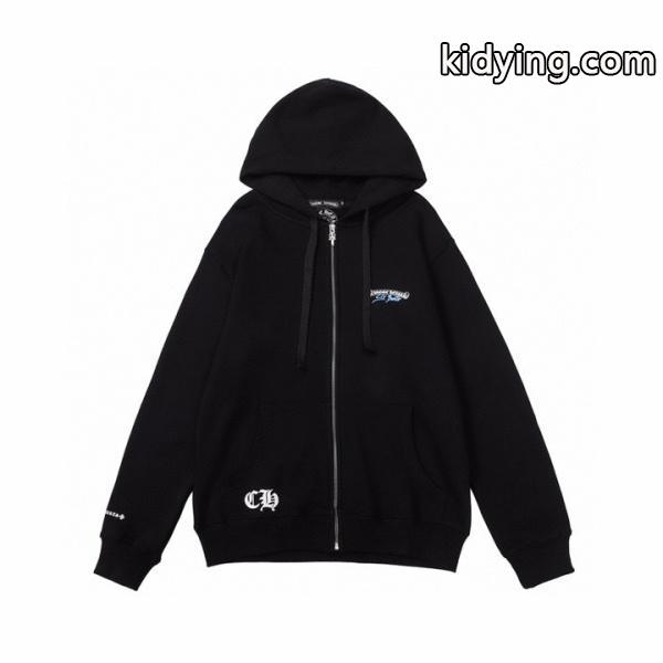 CHROME HEARTS 偽物 ジップパーカー 独創 洗練 St.Barth デザイン ブラックホワイト クロムハーツ-1