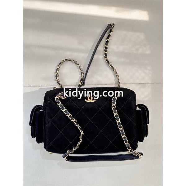 大人エレガント ブラウン スエード 高級感 CHANEL シャネル スーパーコピー ショルダーバッグ-1