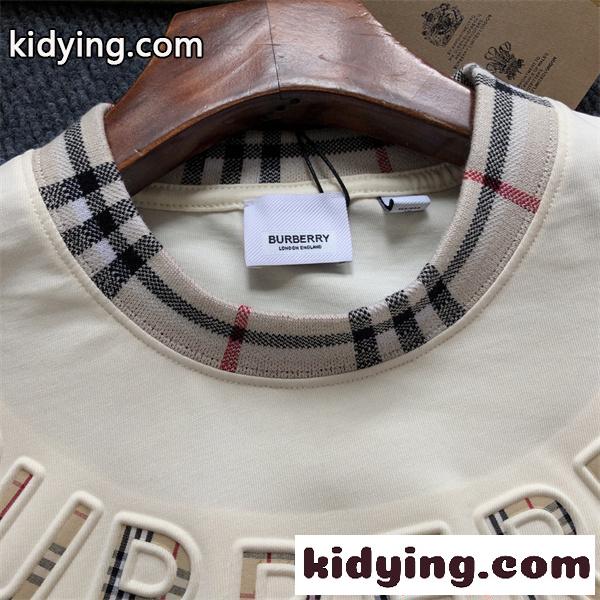 大人気商品 BURBERRY バーバリー コピー 半袖Tシャツ 刺繍ロゴ 柔軟生地 カジュアル-4