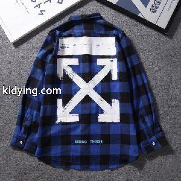 目前の注目ブランドOFF-WHITEスーパーコピーオフホワイト長袖コピーメンズ長Ｔシャツコピーブルー赤ブラック-0