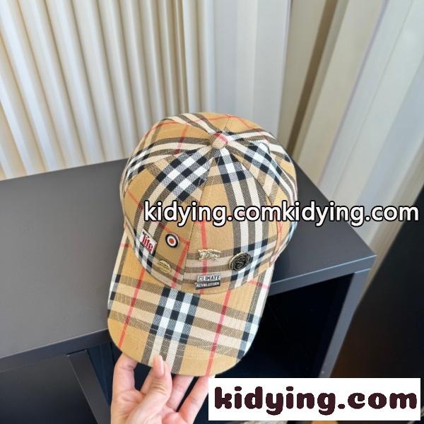 2026新作 BURBERRY 激安 バーバリー ヴィンテージチェック ベースボールキャップ ロゴワッペン キャップ UV対策 帽子-0