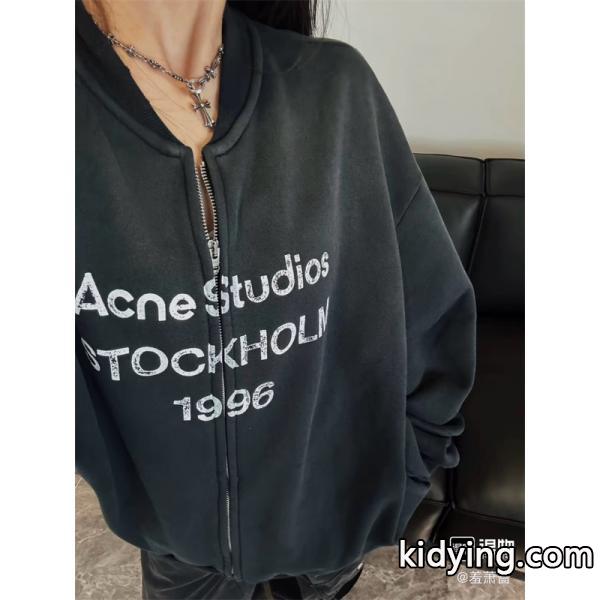 秋冬 人気 ブラック ロゴ ACNE STUDIOS アクネ ストゥディオズ コピー スウェット 新作 定番-6