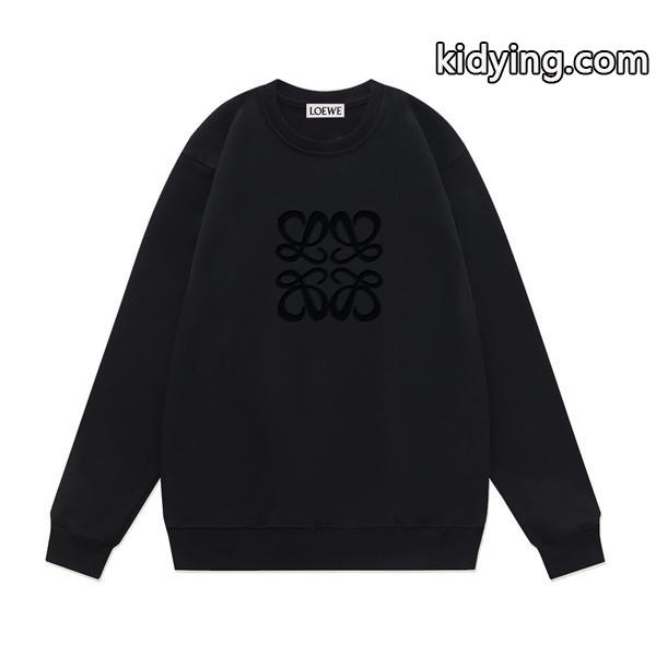 LOEWE ロエベ スーパーコピー 秋冬マスト ブラック スウェット トレンド感抜群 モード-0