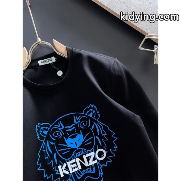 ケンゾー ブラック ブルータイガープリント パーカー KENZO スーパーコピー 秋冬 魅力 人気 トレンド-2