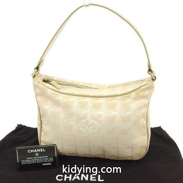 Chanel バッグ ショルダーバッグ ニュートラベルライン ベージュ ゴールド レディース 中古 Bag :T1692:ブランドデポTOKYO - 通販ショッピング-0