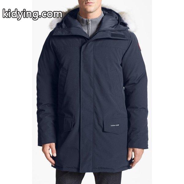 カナダグース メンズ ダウンジャケット アウター Langford Slim Fit Down Parka with Genuine Coyote Fur Trim Navy :dp3-389526-19219:フェルマート エフ fermart ef - 通販ショッピング-0