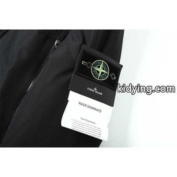 ブラック タフ素材 高機能 防水仕上げ STONE ISLAND ストーンアイランド コピー ダウンジャケット-4