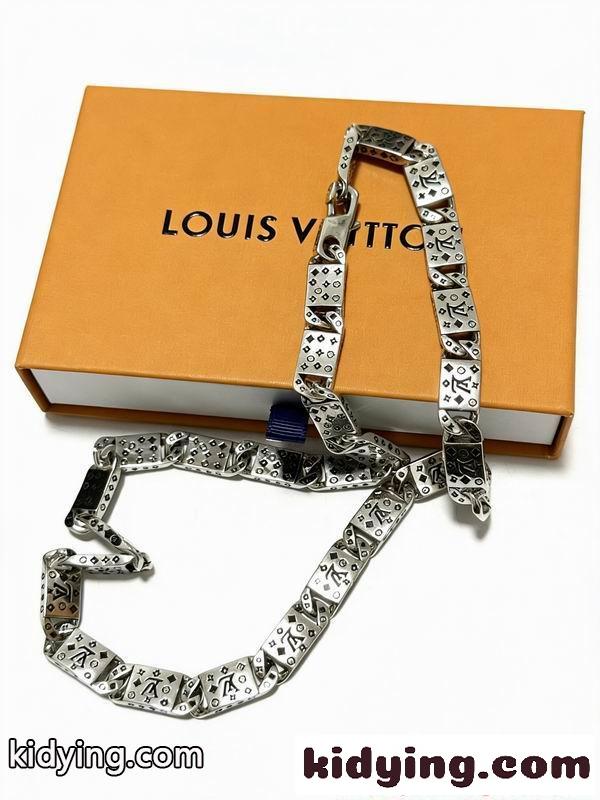 チェーン LOUIS VUITTON ルイヴィトン コピー ネックレス ダイスモチーフ シルバーカラー 重厚感-5