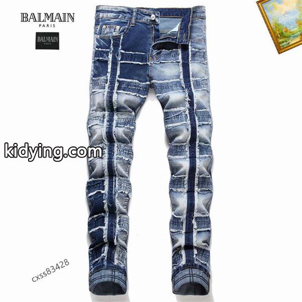 BALMAINトレンド感のある バルマンジーンズコピー ダメージ 日々のスタイリングの幅を広げる-0