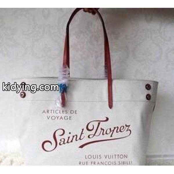 可愛らしい印象の　ルイヴィトン　大容量　トートバッグ　ホワイトｘピンク_ルイ ヴィトン LOUIS VUITTON_ブランド コピー 激安(日本最大級)-0