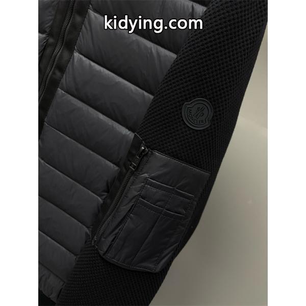 オールブラック 立体スリーブ 切替モード系 冬の注目新作 MONCLER モンクレール スーパーコピー ダウンパーカー-3
