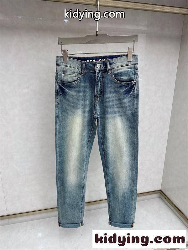 MONCLER デニムパンツ モンクレール スーパーコピー ヴィンテージ加工 カジュアル おしゃれ-2