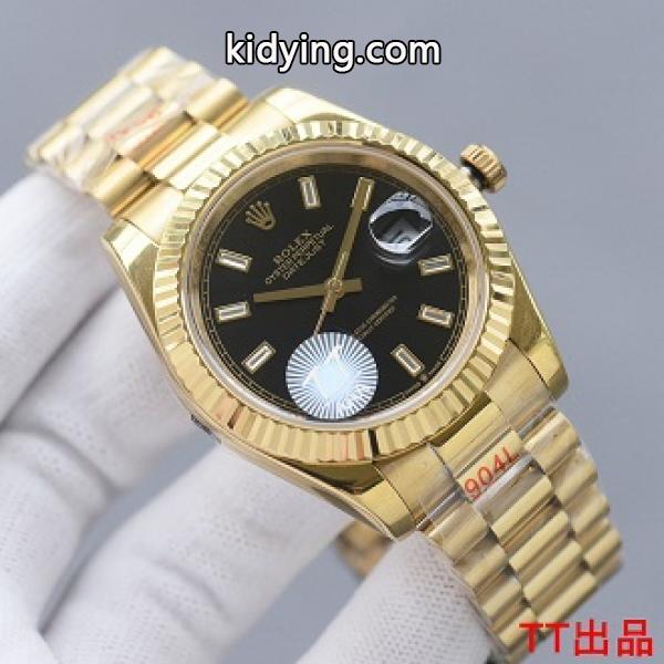 3色展開 ロレックスコピー時計 メンズ ROLEX DATEJUST 41mm 自動巻き腕時計 表情に品格を醸し出し-0