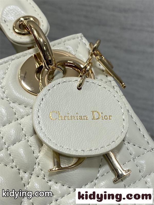 ins人気♥Classic Lady♥DIORディオールハンドバッグコピー2026トレンドホワイト色上品-3