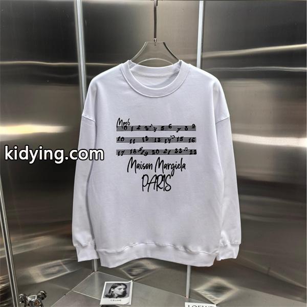 メゾンマルジェラ コピー トレーナー 音符デザイン モード ブラック Maison Margiela-1