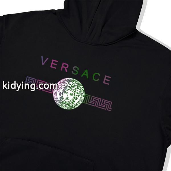 数量限定 高級 おすすめ ブラック × ホワイト パーカー ヴェルサーチ VERSACE コピー 2025秋冬定番-3