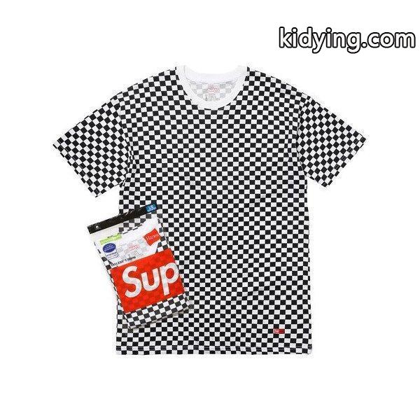 Supreme 2018年春夏 Hanes Checker Tagless Tees Tシャツ チェック :sup-item-0238:fashionplate Yahoo!ショップ - 通販ショッピング-0