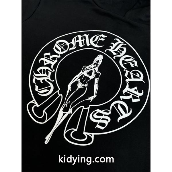 ジップ パーカー ブラック 入手困難 快活 モード系 CHROME HEARTS クロムハーツ コピー-6