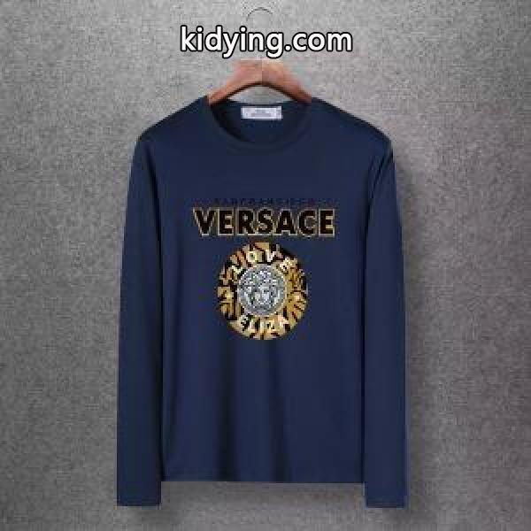 2019秋冬におしゃれな着こなし 冬のお洒落を楽しむ ヴェルサーチ VERSACE 長袖Tシャツ 4色可選_ヴェルサーチ VERSACE_ブランド コピー 激安(日本最大級)-1