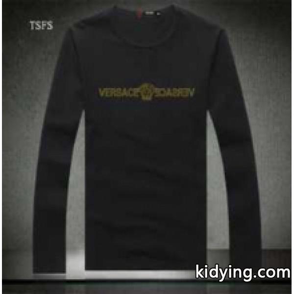 雰囲気作る力抜群 2016秋冬 ヴェルサーチ VERSACE 長袖Tシャツ 2色可選-1
