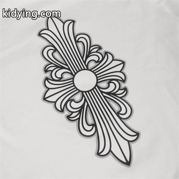 クロムハーツ 偽物 クラフト感 重視 シックデザイン 長袖Tシャツ バッククロスモチーフ CHROME HEARTS-2
