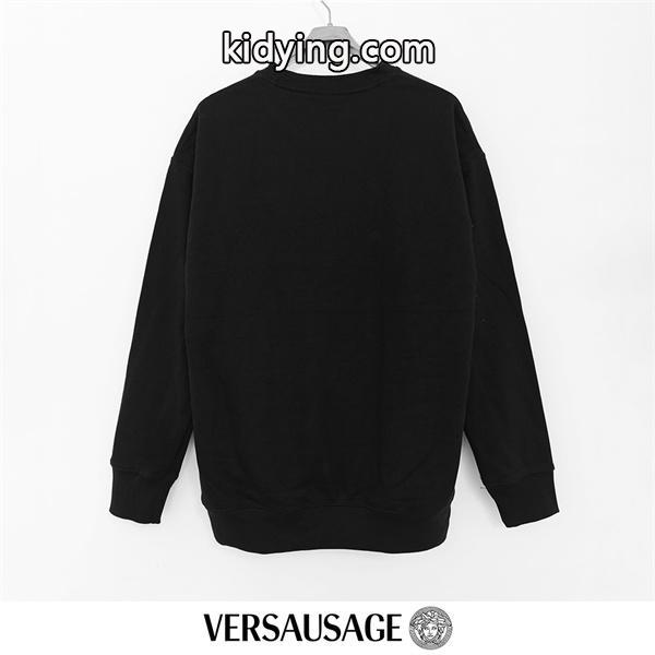 定番人気 ブラック VERSACE ヴェルサーチ コピー スウェット シンプル 新登場 上質-2