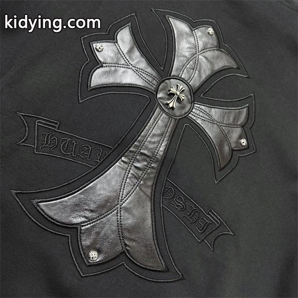 Chrome Hearts クロムハーツ 2025秋冬限定 ブラック クロスジップデザイン 偽物 パーカー 季節限定モデル-4