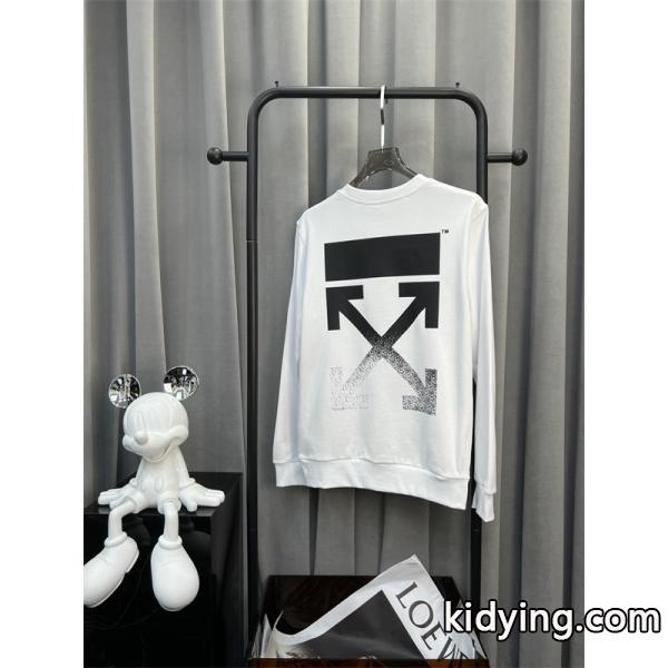 2025秋冬クラシックモデル 限定販売 ミニロゴプリント 洗練 ホワイト セーター Off-White オフホワイト コピー-1
