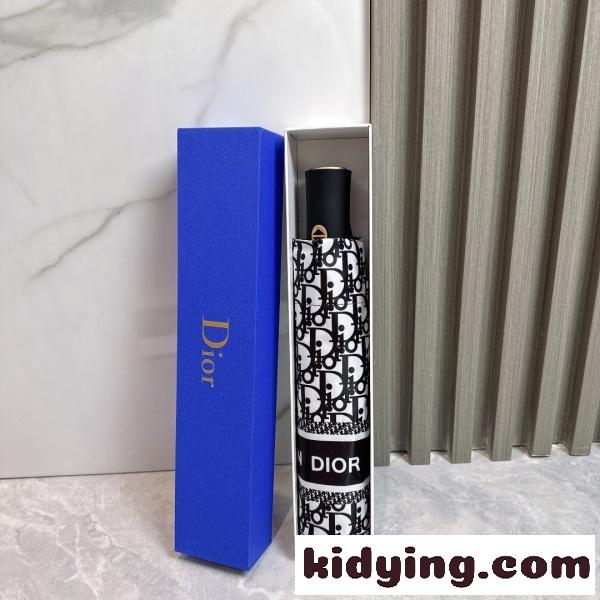2026新作 Dior 激安 ディオール オブリーク 折りたたみ傘 晴雨兼用 全自動 UVカット 遮熱 軽量 ギフトBOX付き-1