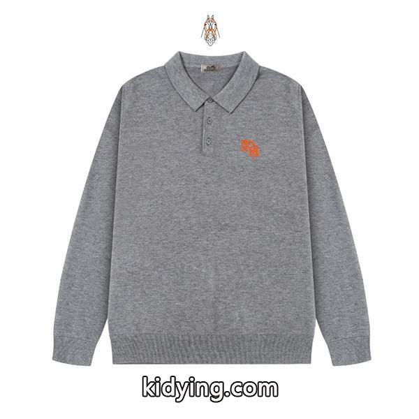 2025秋冬 クラシック グレー＆ブラック HERMES エルメス コピー ニット 大人洗練-0
