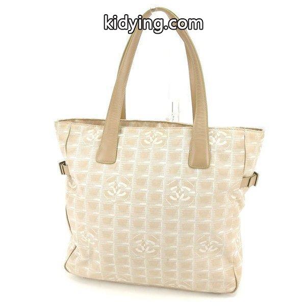 Chanel バッグ トートバッグ ニュートラベルライン トートGM ベージュ シルバー レディース 中古 Bag :Y4360:ブランドデポTOKYO - 通販ショッピング-0