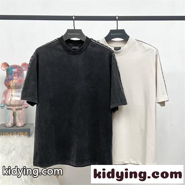BALENCIAGA バレンシアガ コピー 半袖Tシャツ ヴィンテージ加工 オーバーサイズ トレンド仕様-0