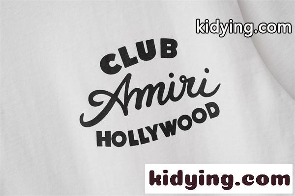 スクリプトロゴ フロントレタリング LAムード リピート人気 AMIRI アミリ コピー 半袖Tシャツ 高品質デザイン-4