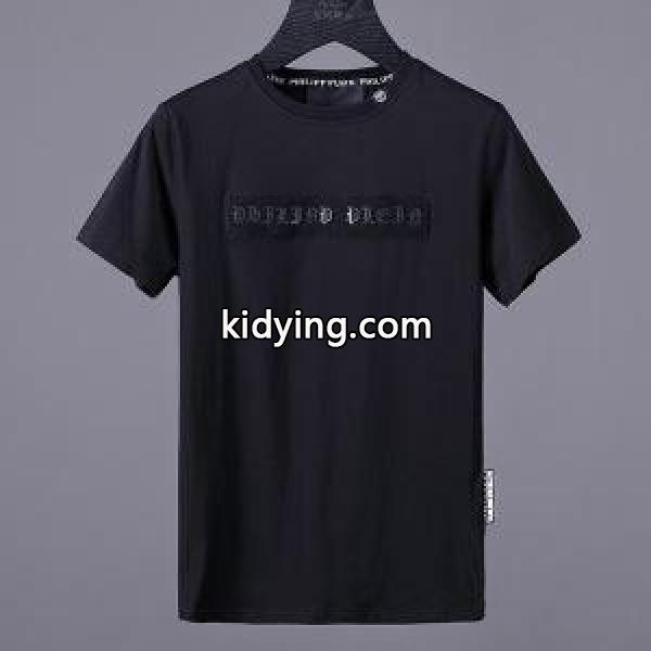 個性を引き立てPHILIPP PLEINフィリッププレインコピーのメンズビジネス用クルーネック半袖Tシャツ-1